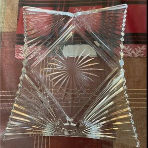 Mikasa Starlet  pattern crystal Picture Frame 5-1/4” X 6-1/4”. Vintage.